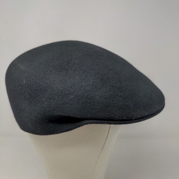 Unbranded Women's Cabbie Cap Hat Black Size L/XL 100% Wool Blank - Picture 4 of 8
